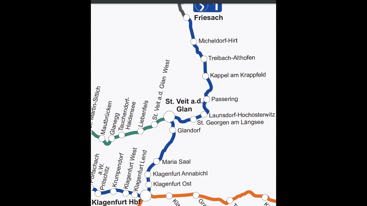 ÖBB S Bahn Kärnten S1 Klagenfurt - St. Veit an der Glan - Friesach