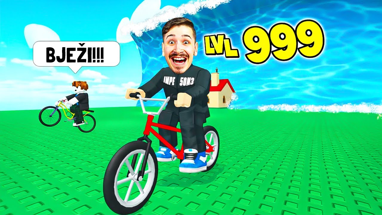 BJEŽIMO OD CUNAMIJA SA BICIKLOM U ROBLOXU!