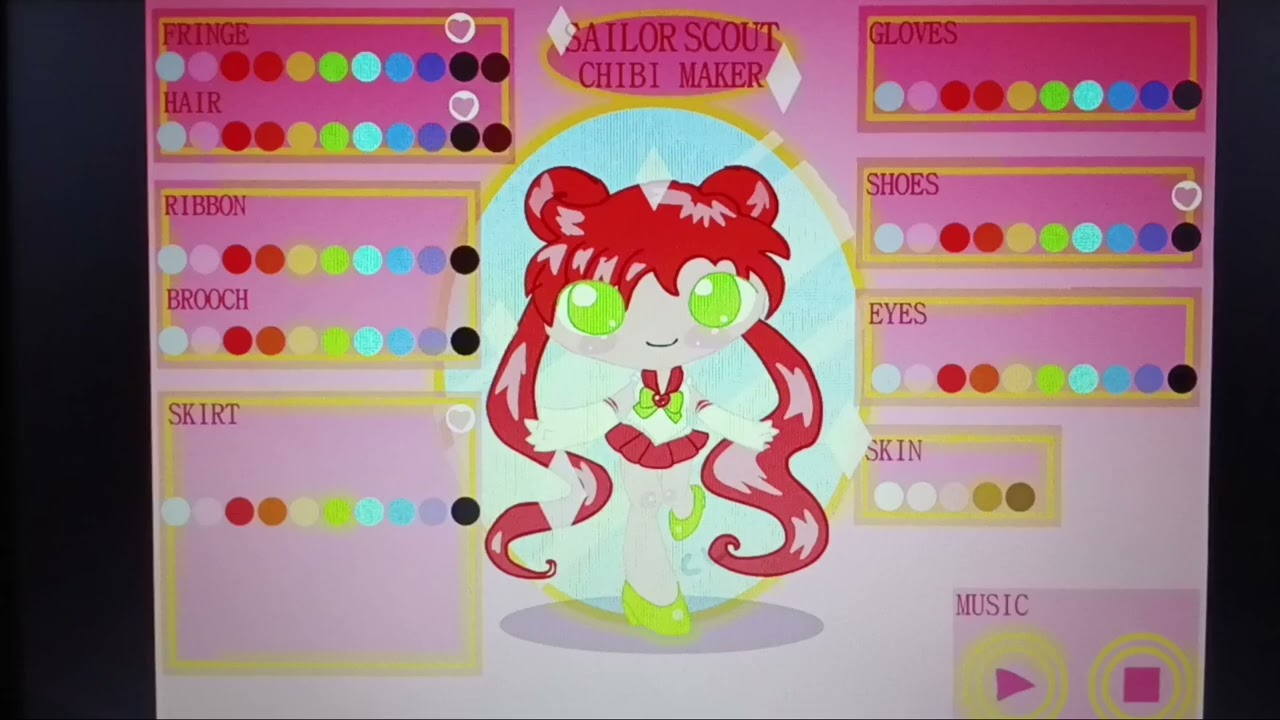 Tori Tomato in Sailor Scout Chibi Maker