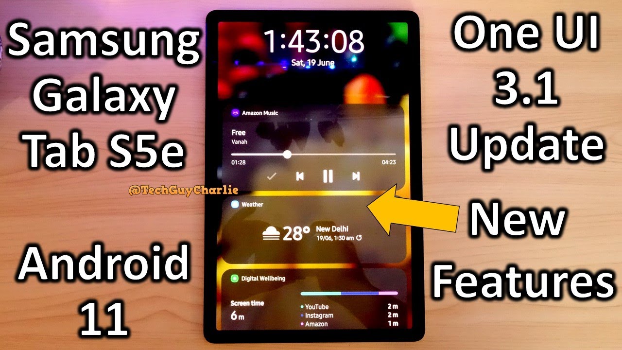Galaxy Tab S5e Gets One UI 3.1 TONS OF NEW FEATURES