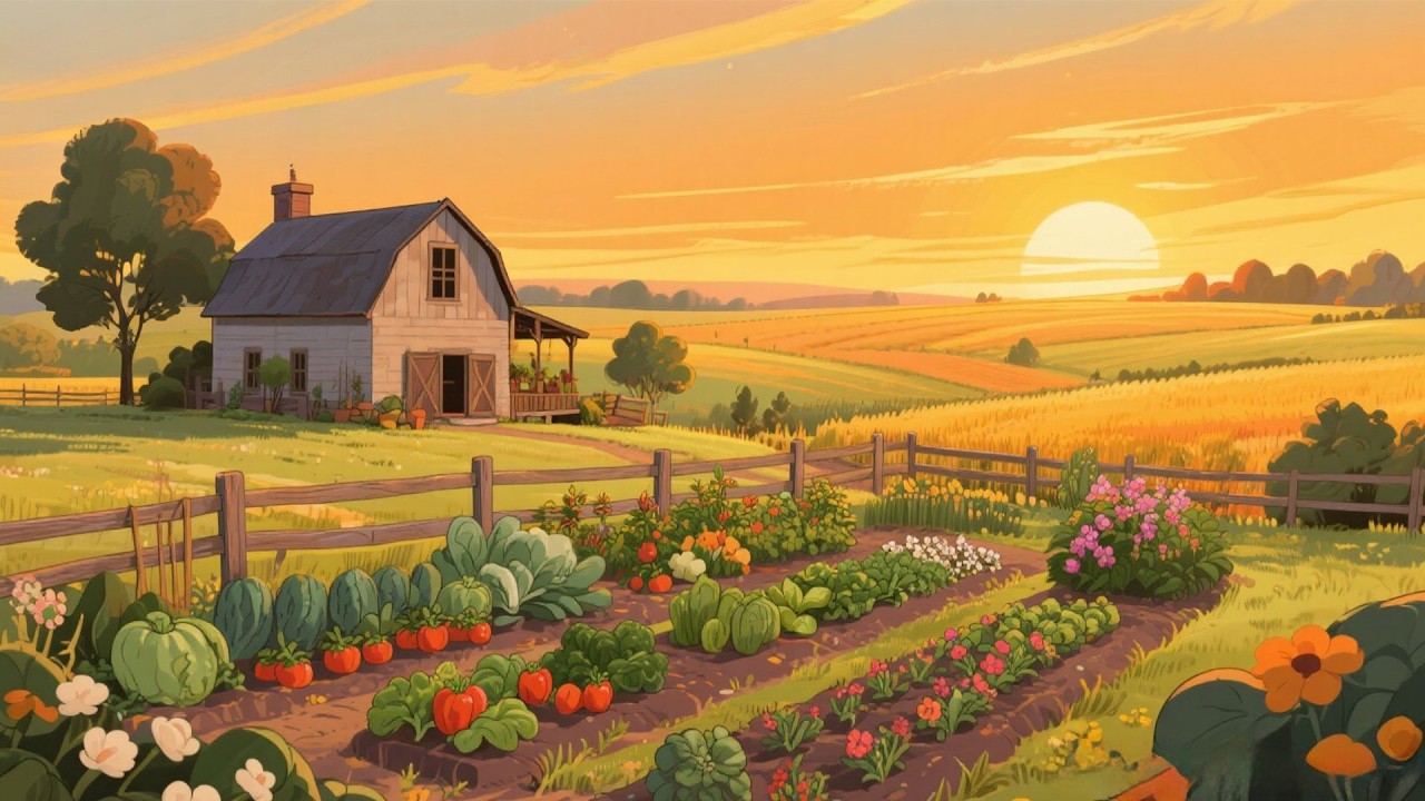 A 1920s Front Yard Garden — Another Place Where the Earth Feeds a Quiet Countryside Family