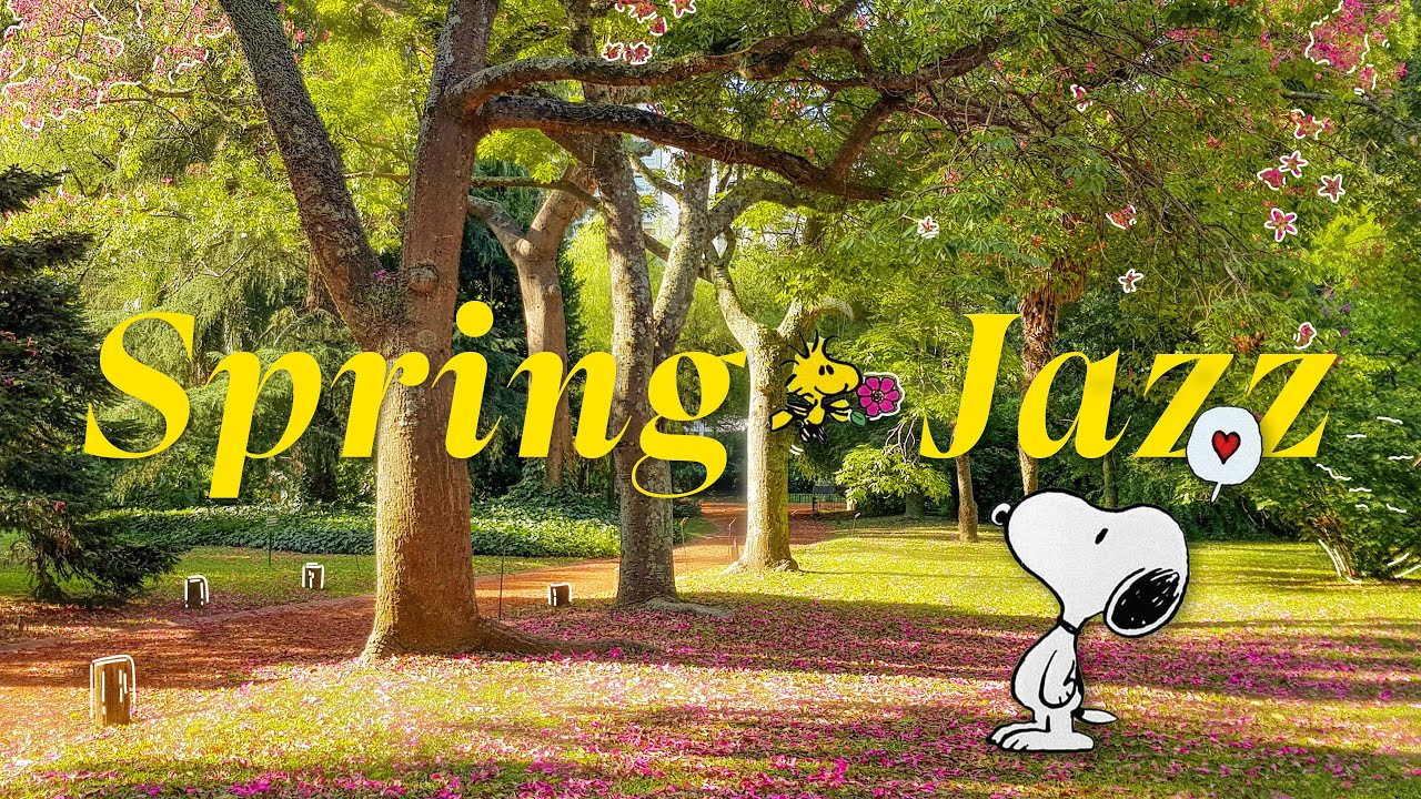 Snoopy Enjoys Breezy Spring Morning 💐 Snoopy Morning Jazz Playlist