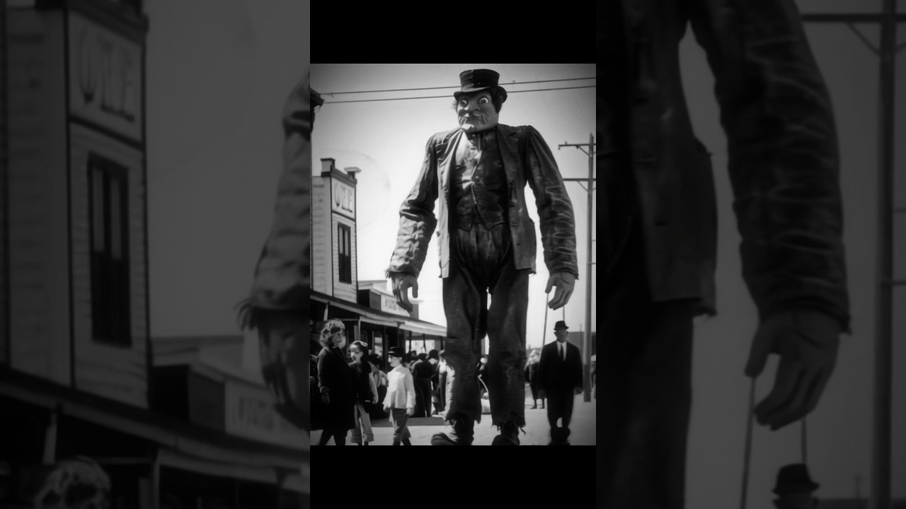 Vintage Footage Giant Dolls #giant #puppet #doll #vintage #aifilm #capcut #aiwithcapcut #vfx