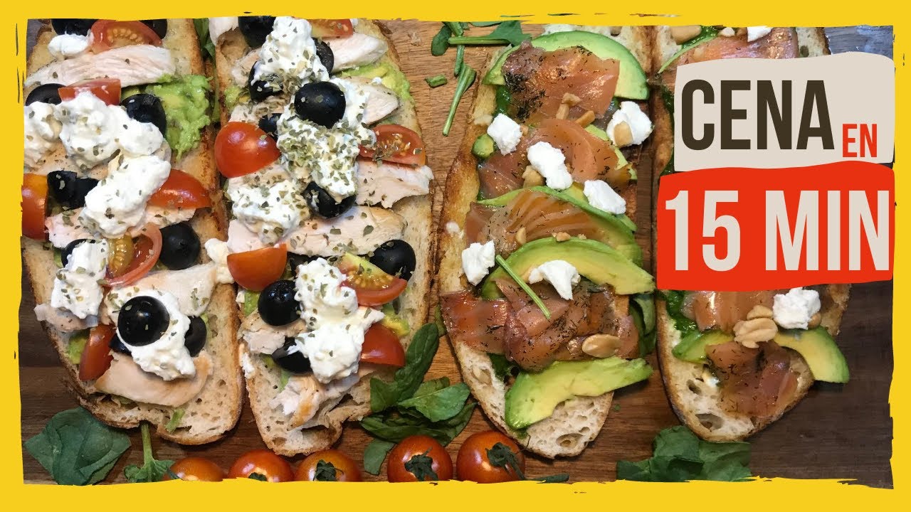 Tostadas Saludables para cenar -15 minutos