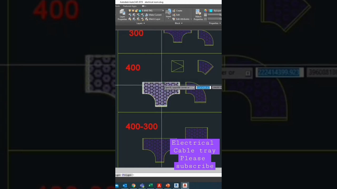 Динамический блок кабельного лотка #строительство #cadsoftware #revit