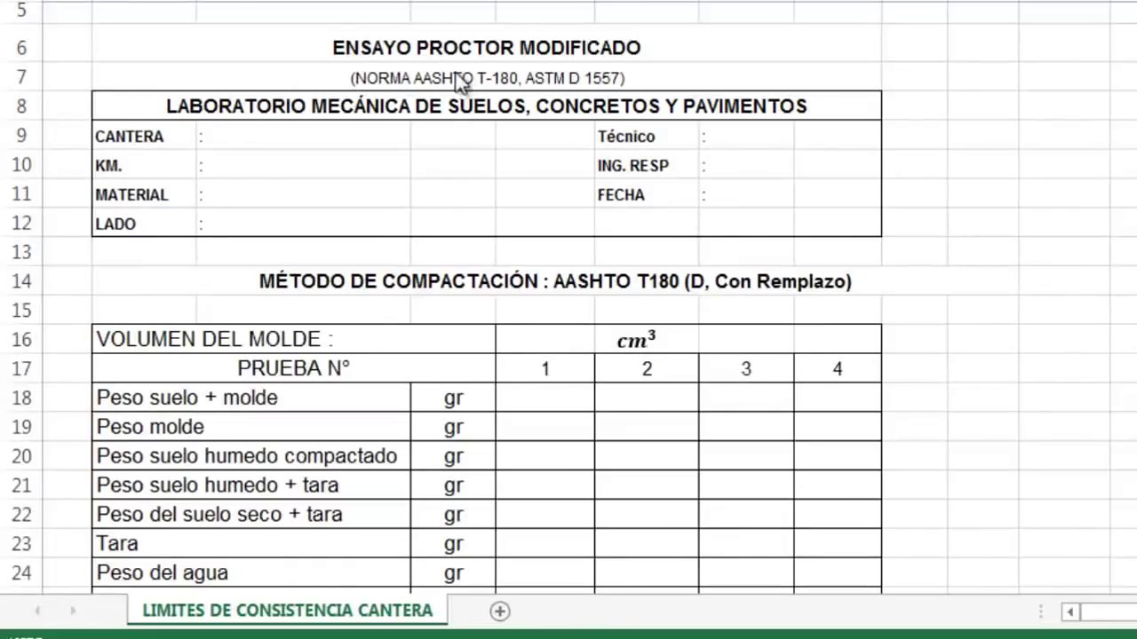 CALCULOS - PROCTOR MODIFICADO