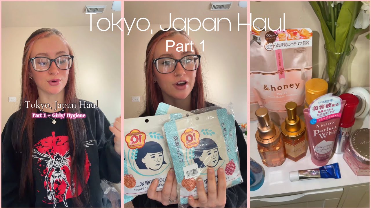 Japan Haul part 1 #japantravel #japanhaul #souvenirs #japanskincare #tokyo 