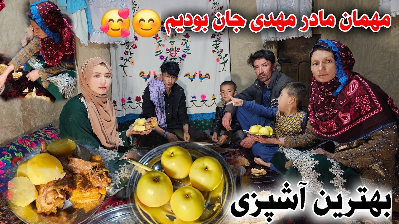 آماده گی و تدارکات عالی مادر مهدی 😊🥰بهترین آشپزی دستت درد نکنه خواهر جان 🙏❤