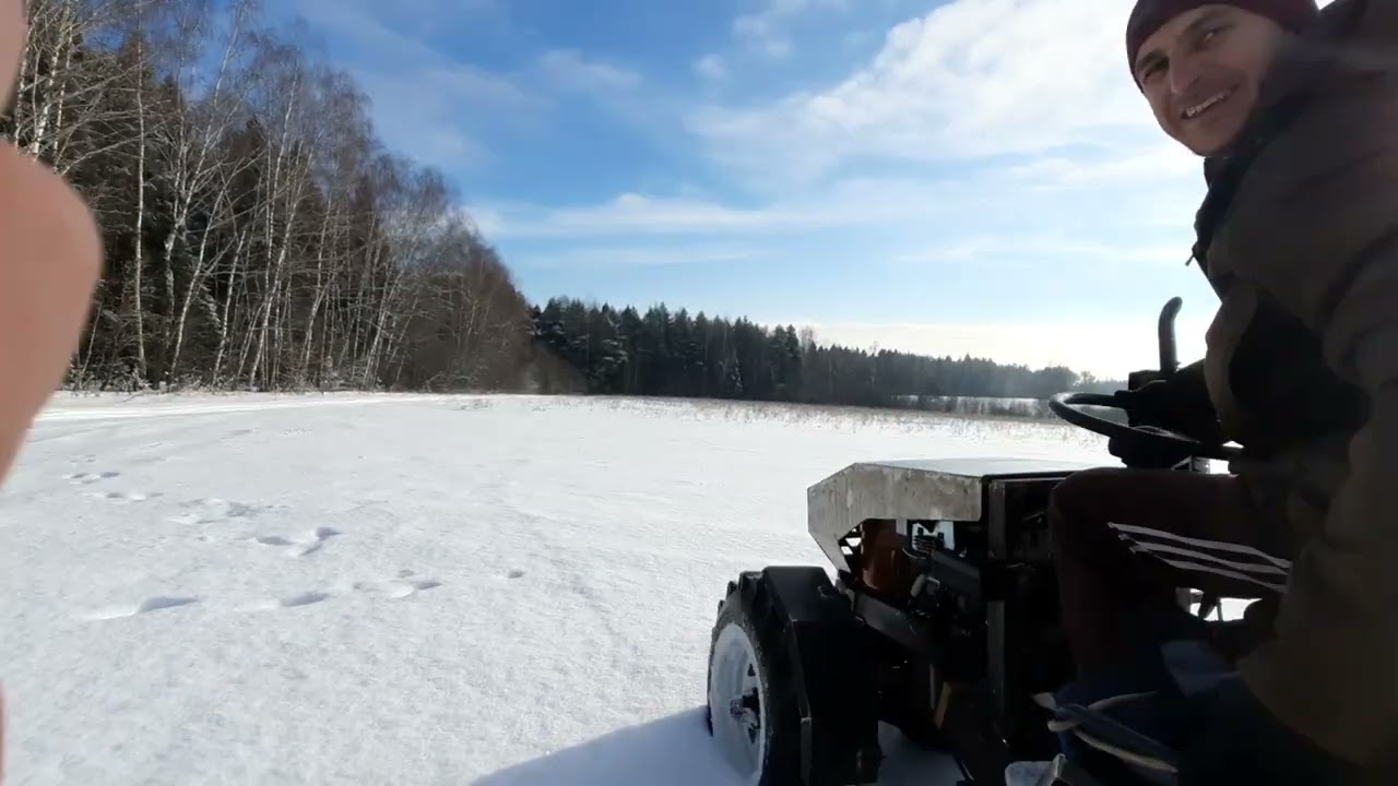 по старому снегу