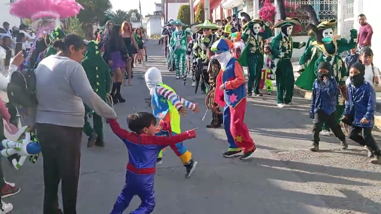 Carnaval San Francisco Ocotlán Puebla barrio de arriba 2025