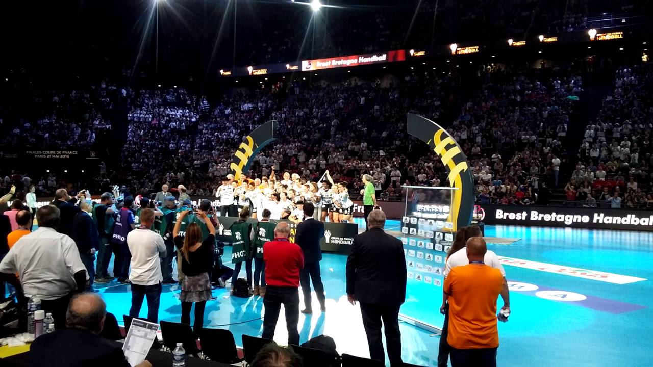 Le Brest Bretagne handball remporte la coupe de France féminine 2016 contre Toulon