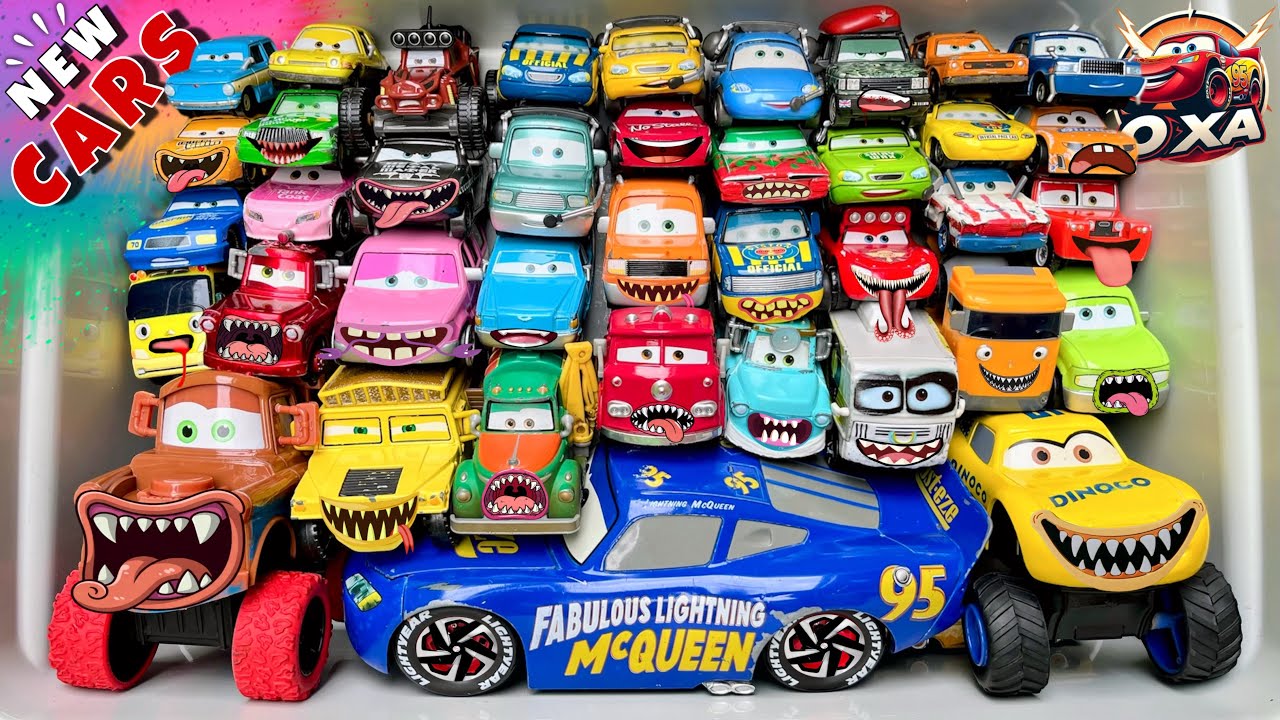 Disney Pixar Cars Unboxing Review | Lightning McQueen, Tow Mater, Chick Hicks, Sally Carrera, Cruz