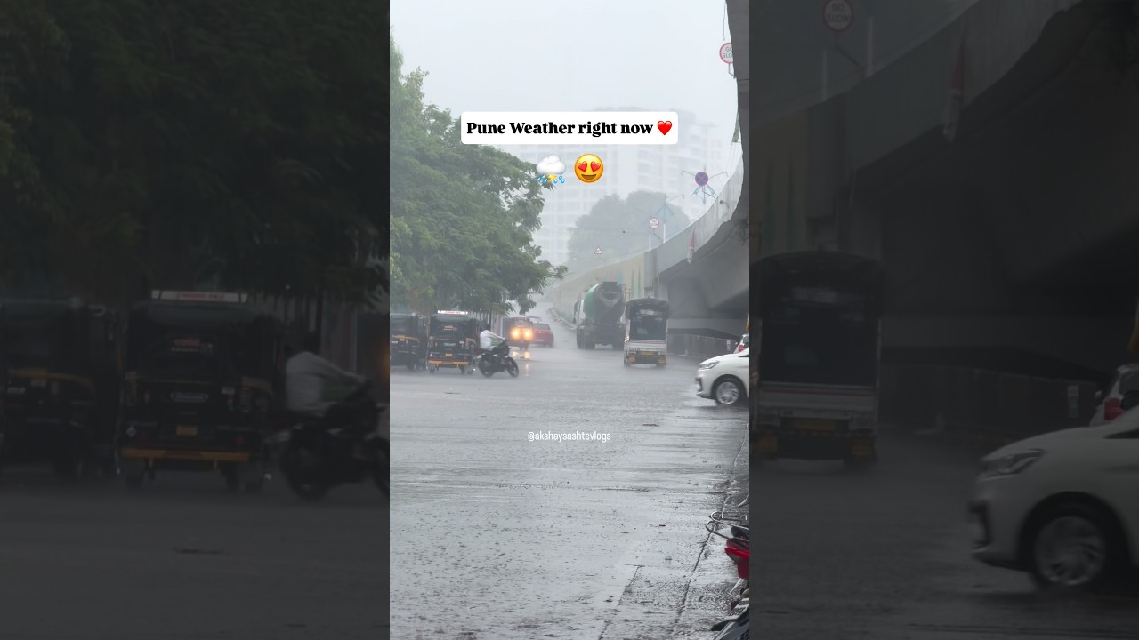 🌧️ Pune's First Rain 2026 ❤️| The City Feels Alive Again! Monsoon Finally Arrives in Pune!☔ #shorts