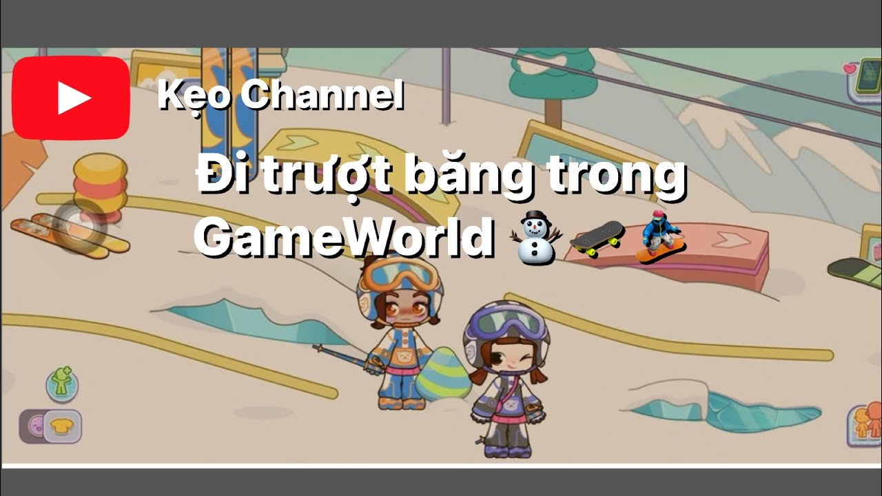 khu trượt băng trong GameWorld và 1 ngày đi chơi cùng nhỏ bạn 🏂🛹⛄️🥰#gameworld 