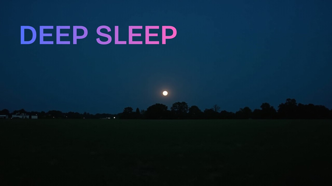 Crickets Night Ambience for Deep Sleep | Calm Night Sounds | 8 Hours