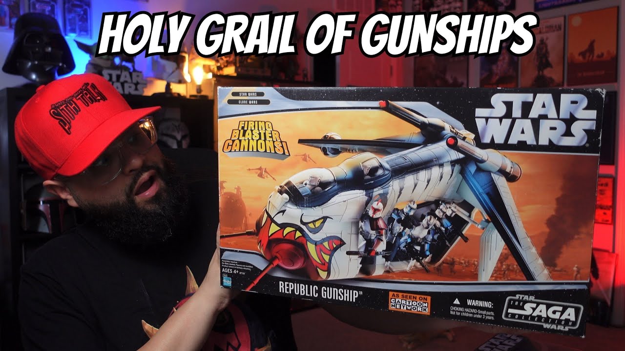 2006 RARE sealed UNBOXING of the TIGER SHARK Republic Gunship