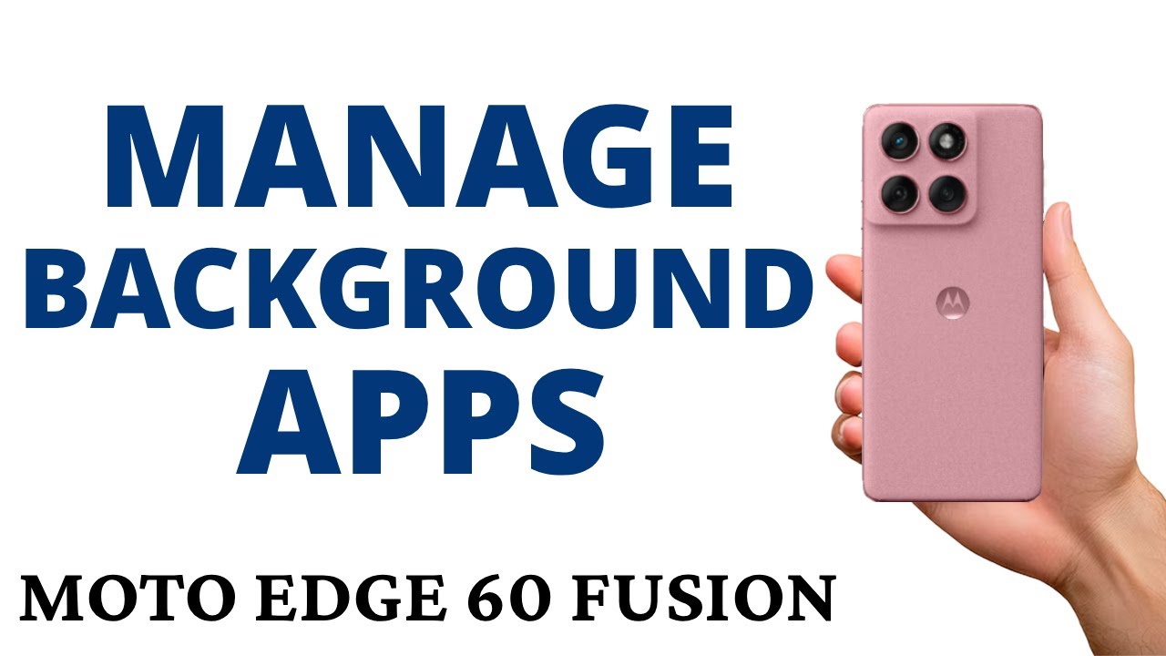 How to TURN ON the MANAGE BACKGROUND APPS on the MOTO EDGE 60 FUSION!