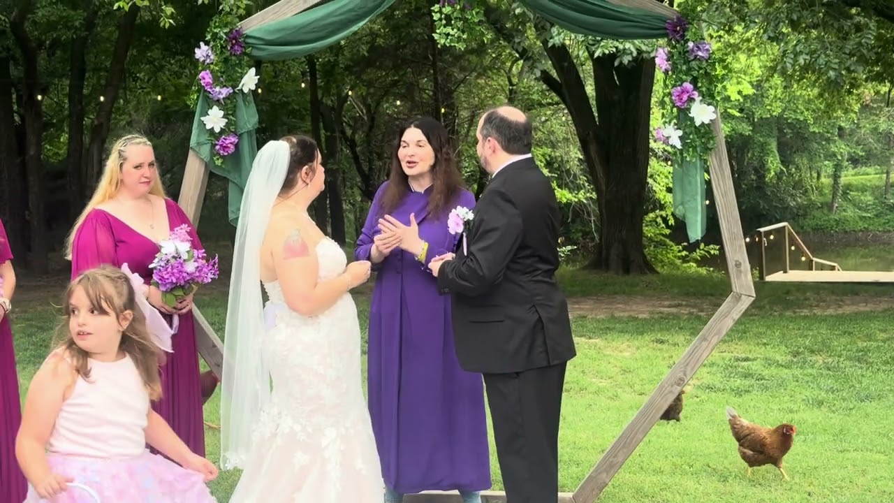 (405) 696-6450 - Blose Barn & Garden Wedding Ceremony for Michael Listen & Amber Lord by Dr. Makayla