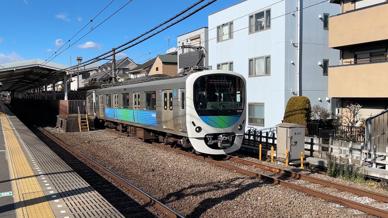 西武30000系 32102編成+38107編成 鷺ノ宮駅発車 '26.01.25