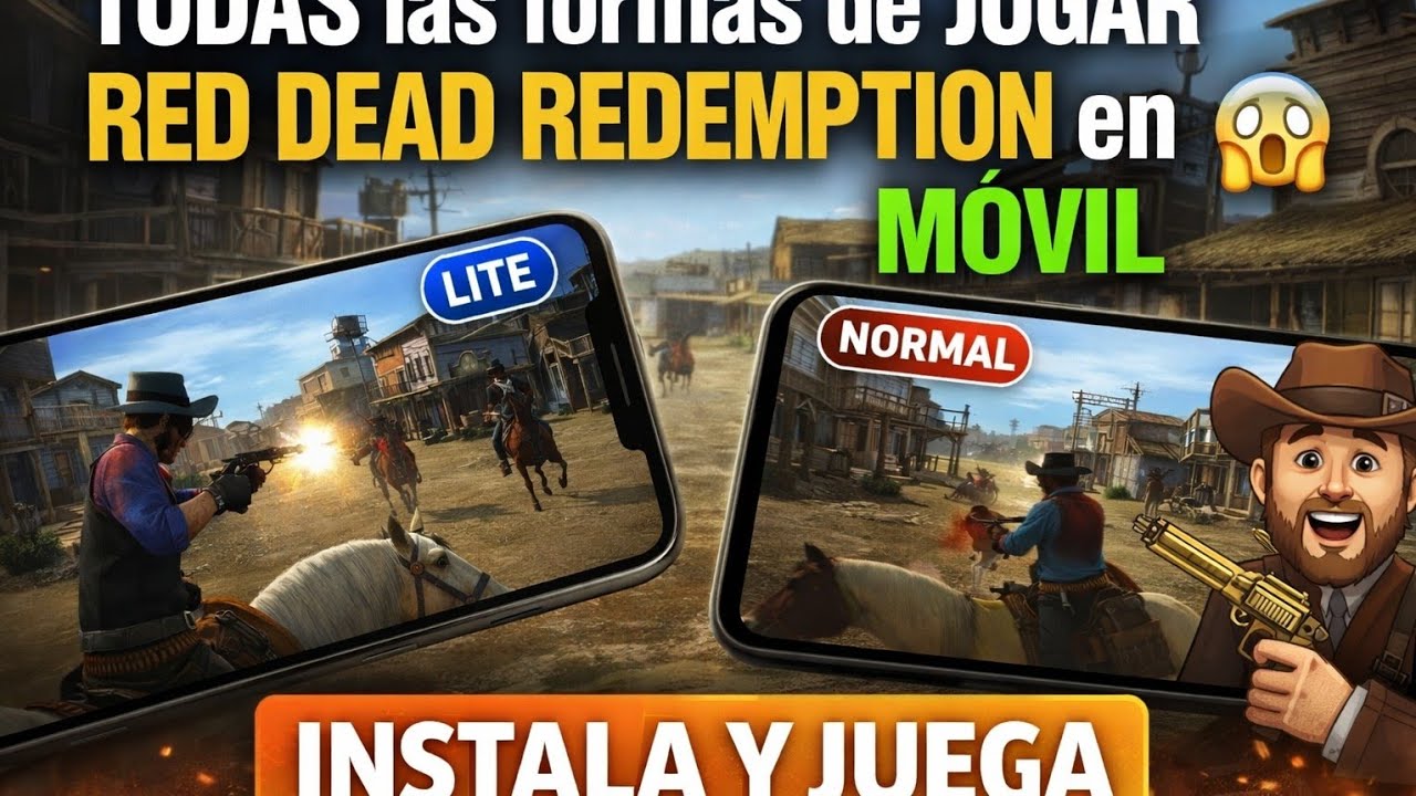 ✅️TODAS las formas de JUGAR RED DEAD REDEMPTION en MÓVIL 😱 | Normal y Lite