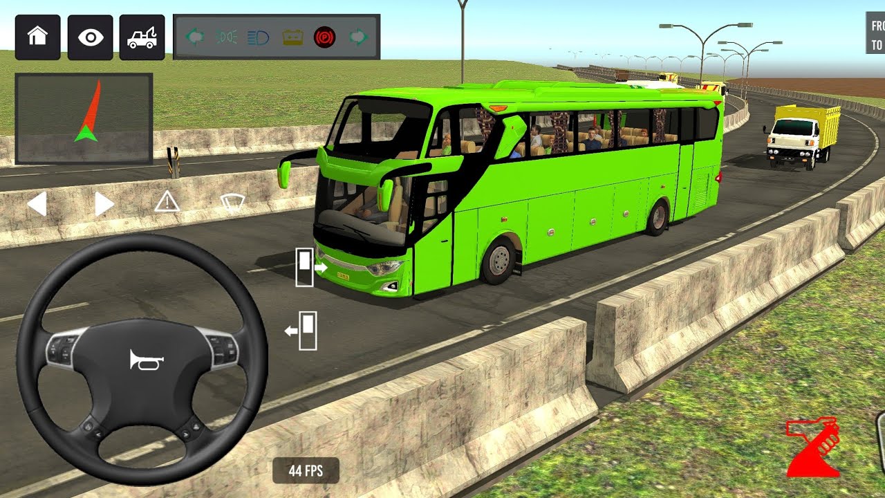 Indonesia Coach bus driving | Euro bus simulator 2026 Android gameplay #game 1 Part 54