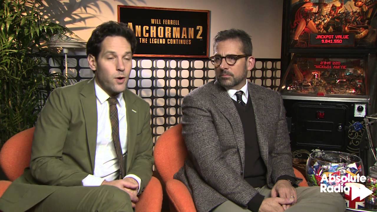 Paul Rudd and Steve Carrell Anchorman 2 Interview - with Pete Donaldson