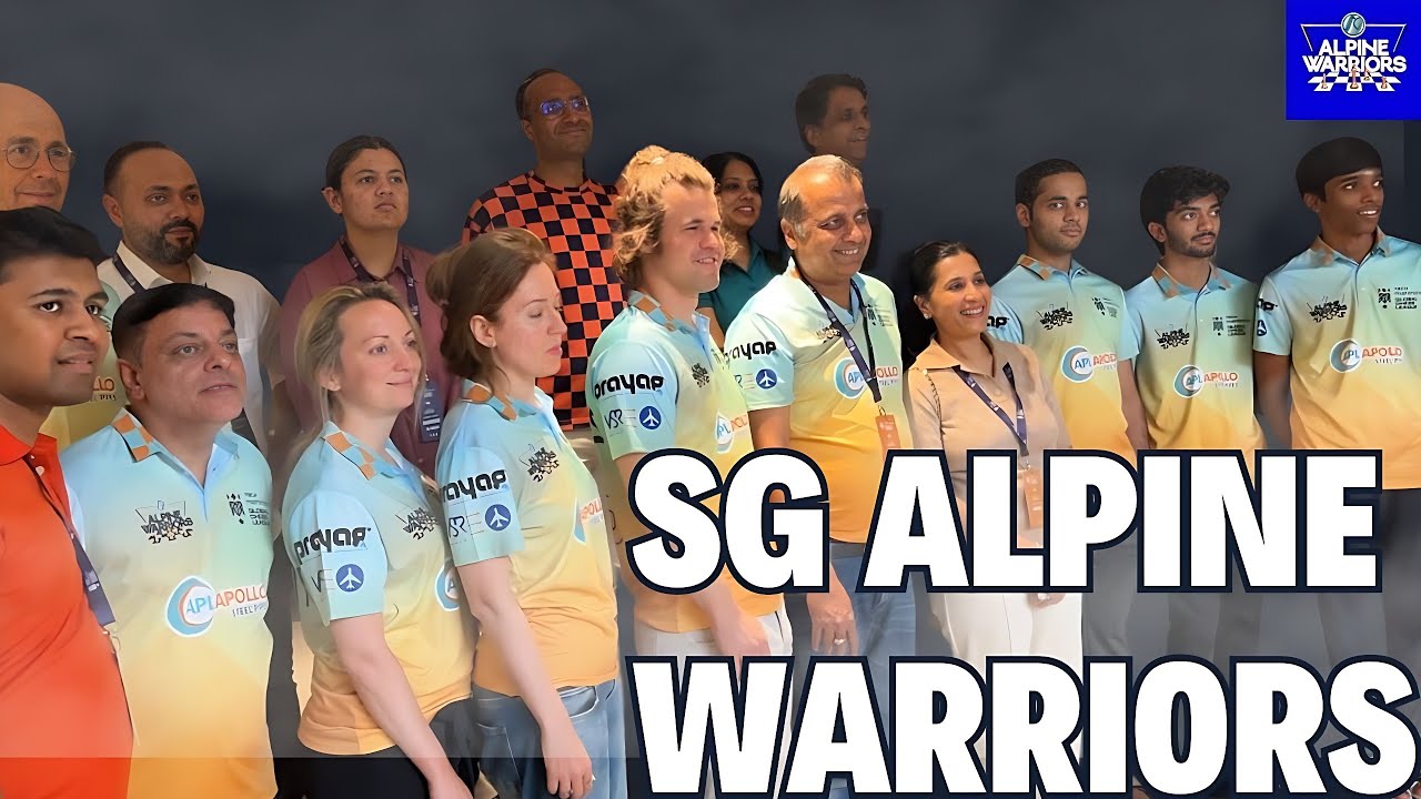 Magnus Carlsen meets his team SG Alpine Warriors | Global Chess League