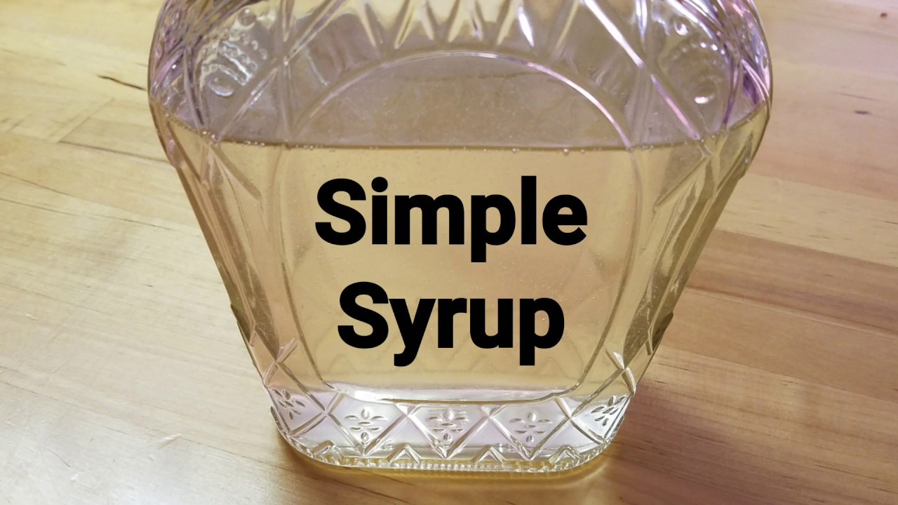 Simple Syrup (for drinks and baking)