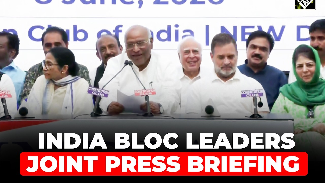BREAKING NEWS: INDIA Bloc leaders joint press briefing after key meeting in Delhi | TMC | Congress