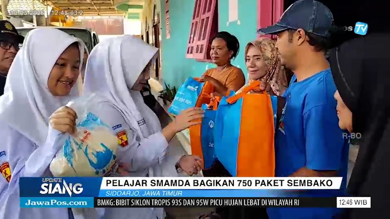 Pelajar Smamda Bagikan 750 Paket sembako di Bulan Ramadan