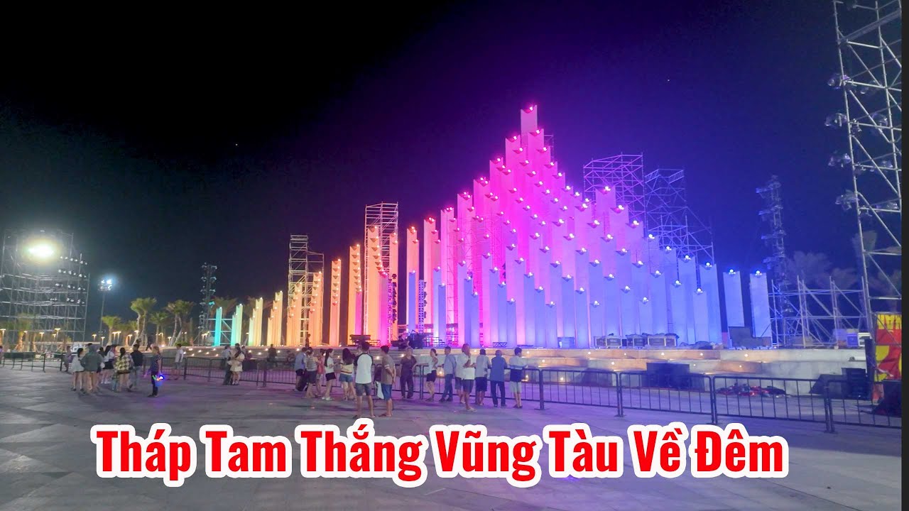 Ăn hải sản ngắm tháp Tam Thắng Vũng Tàu về đêm