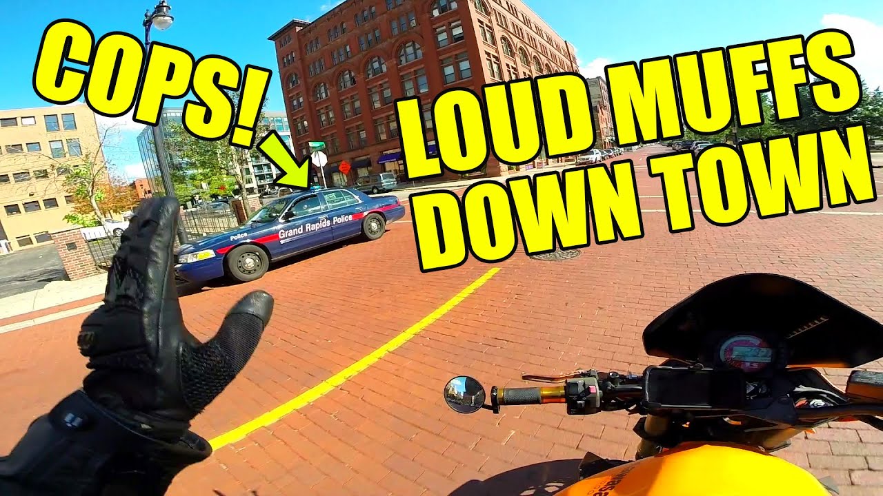 LOUD MUFFS DOWN TOWN! Z1000 Motovlog