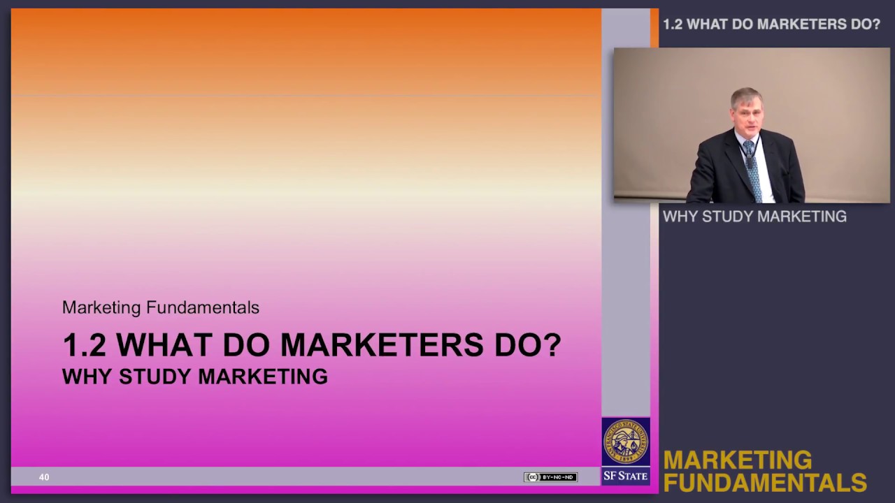 Topic 1.2.2 Why study marketing?
