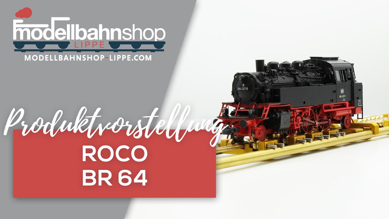 Roco 70218 - Dampflokomotive BR 64 der DB in H0 mit beeindruckenden Funktionen