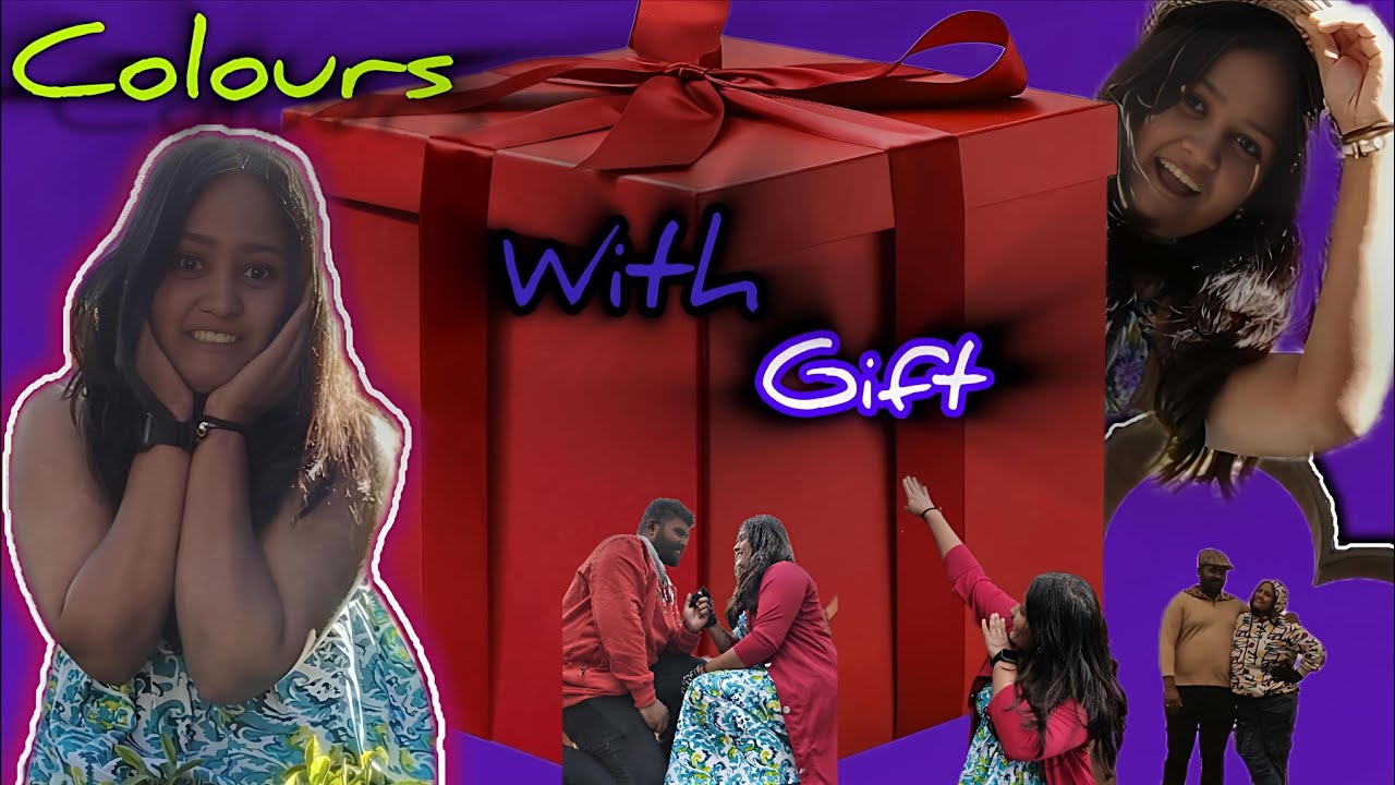 Valentine's Day Gift 😍|| Colours with gift 🎁|| #ammuraddi #valintineday #dailyvlogs #contentcreator 