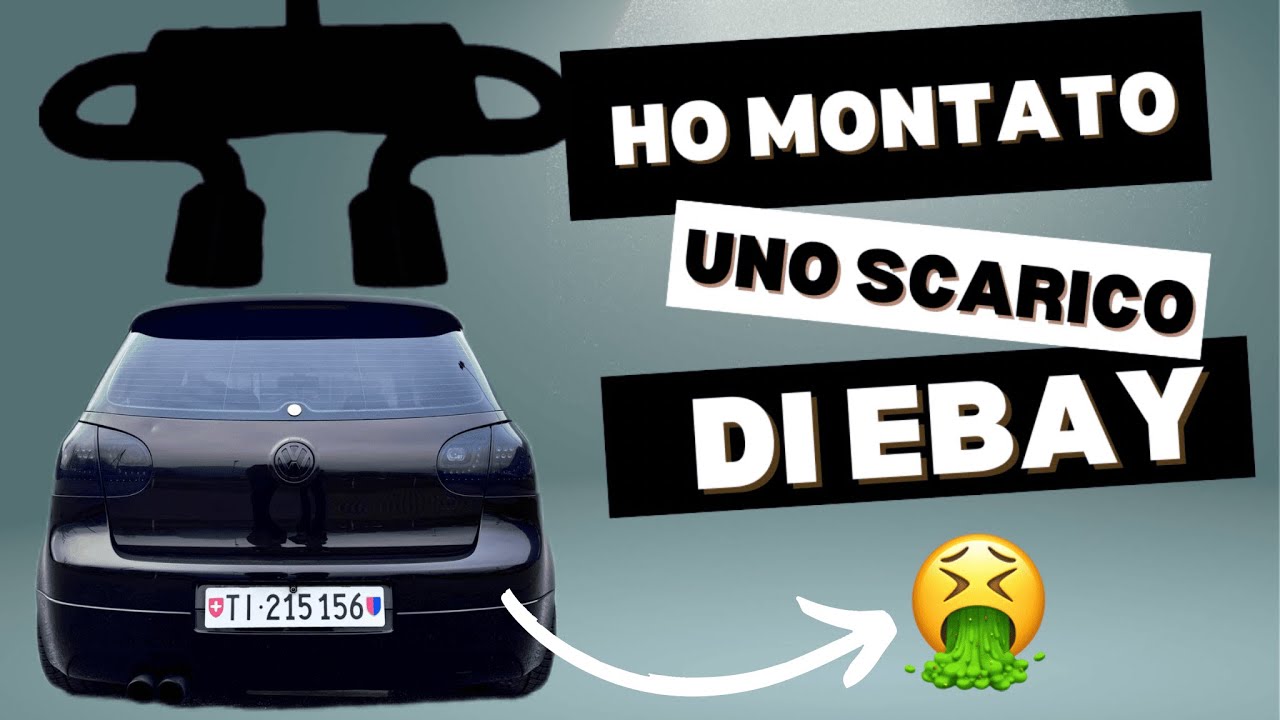 **CHE BOMBA** MONTO LO SCARICO R32 SULLA GOLF 5 GTI PRESO SU EBAY