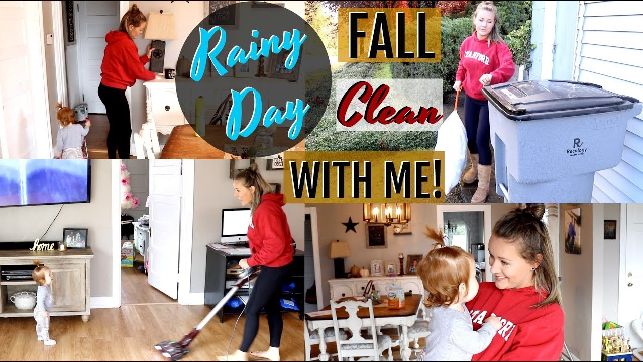 FALL CLEAN WITH ME // RAINY DAY CLEANING // CLEANING MOTIVATION