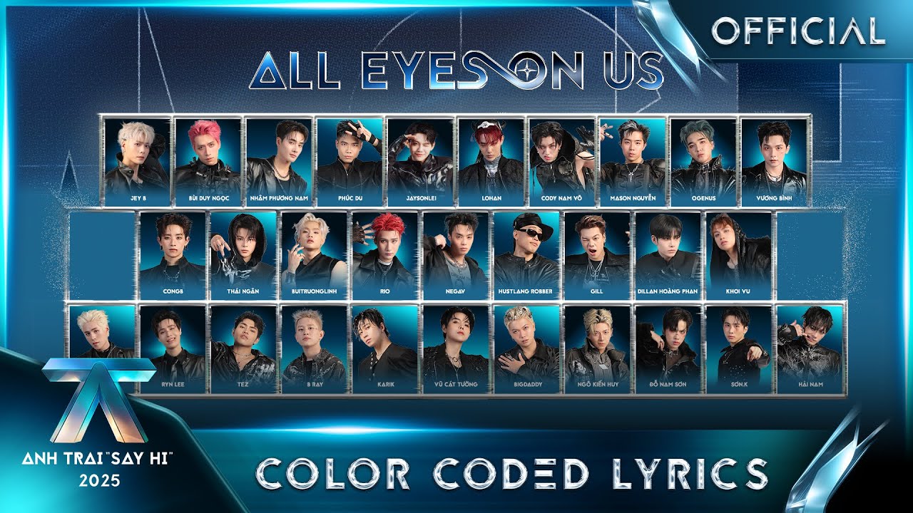 [COLOR CODED LYRICS] ALL EYES ON US - MV Theme Song | Anh Trai 