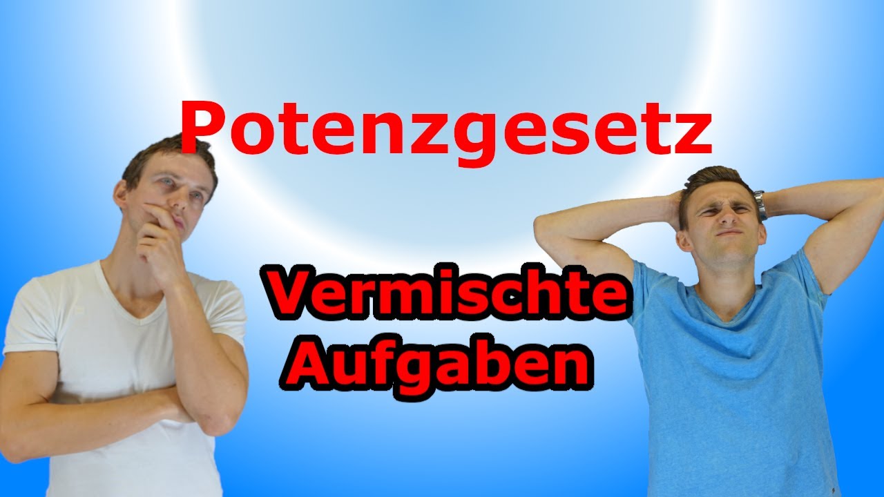 Potenzgesetz - Vermischte Aufgaben+Lösung | LehrerBros