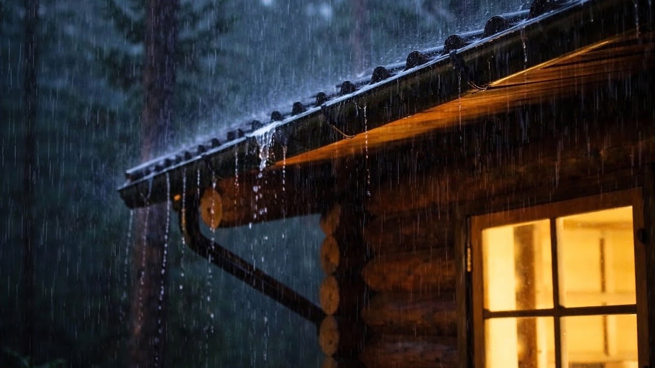 Relaxing Rain on Window 🌧️ | Calm Night Sounds | No Wind, No Thunder