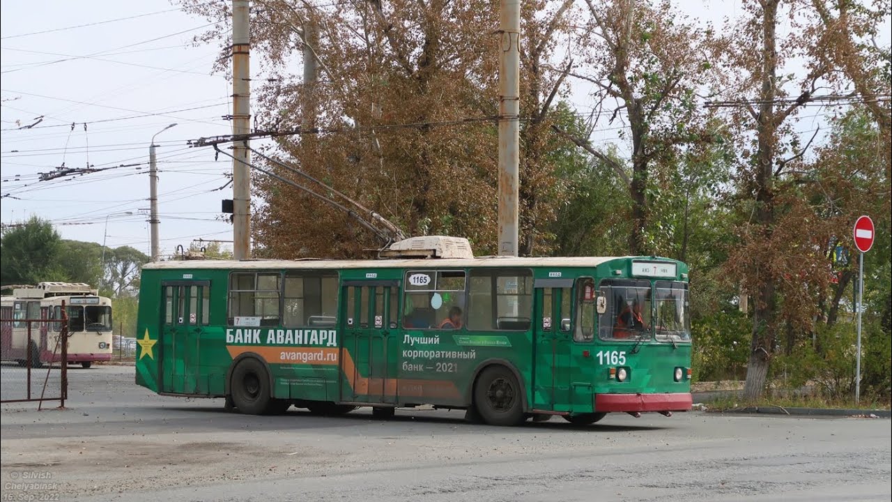 Поездка на троллейбусе ЗиУ-682В, борт. 1165, маршрут 12