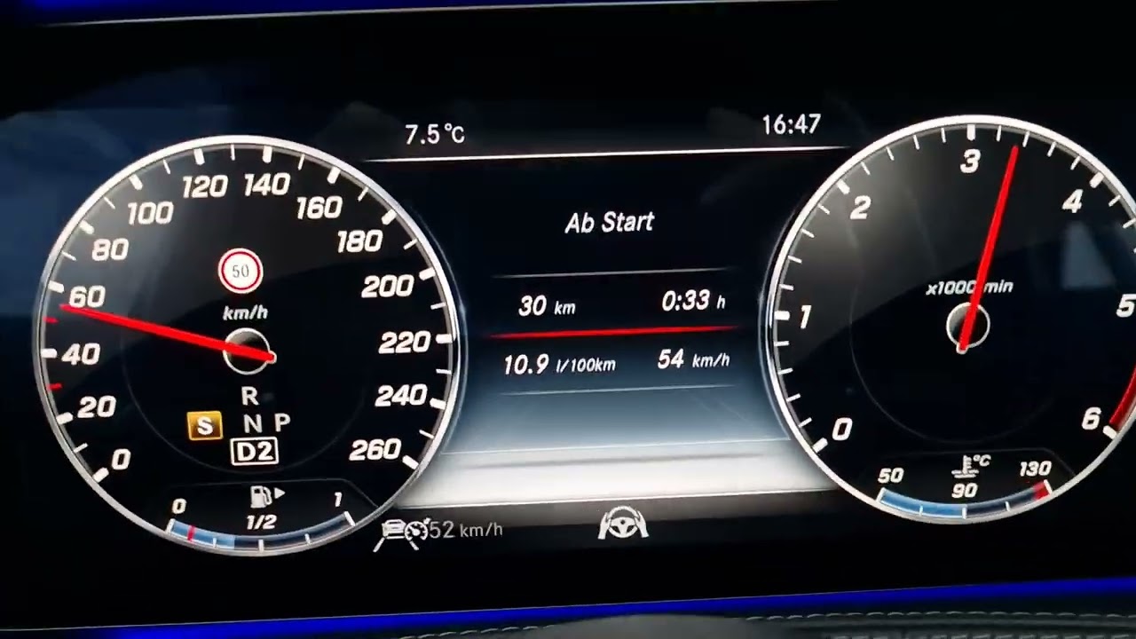 Mercedes W222 S350cdi R6 286ps 0-100 Beschleunigung Speed Stock