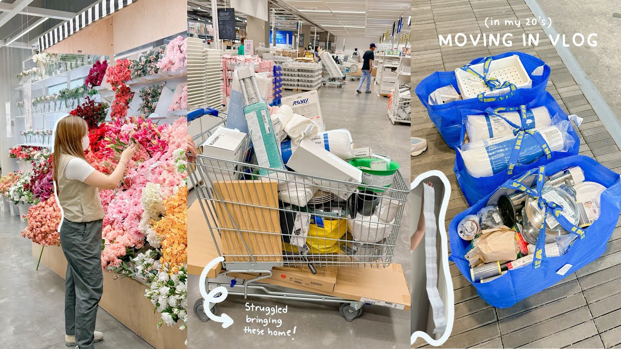 IN MY 20's 🧘🏻‍♀️ Moving in vlog, Cozying up our new home, Ikea Shopping, etc.