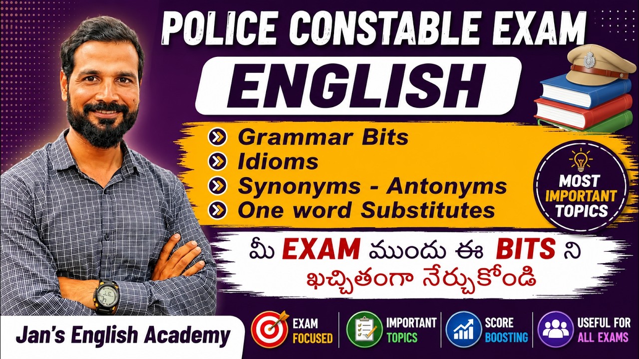 Constable English | Question tags | synonyms | antonyms | idioms |#jansenglishacademy