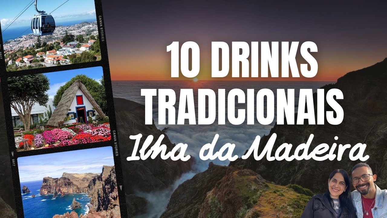 10 DRINKS TRADICIONAIS da ILHA DA MADEIRA🍹  Typical Madeira Island drinks  #goianosnailhadamadeira