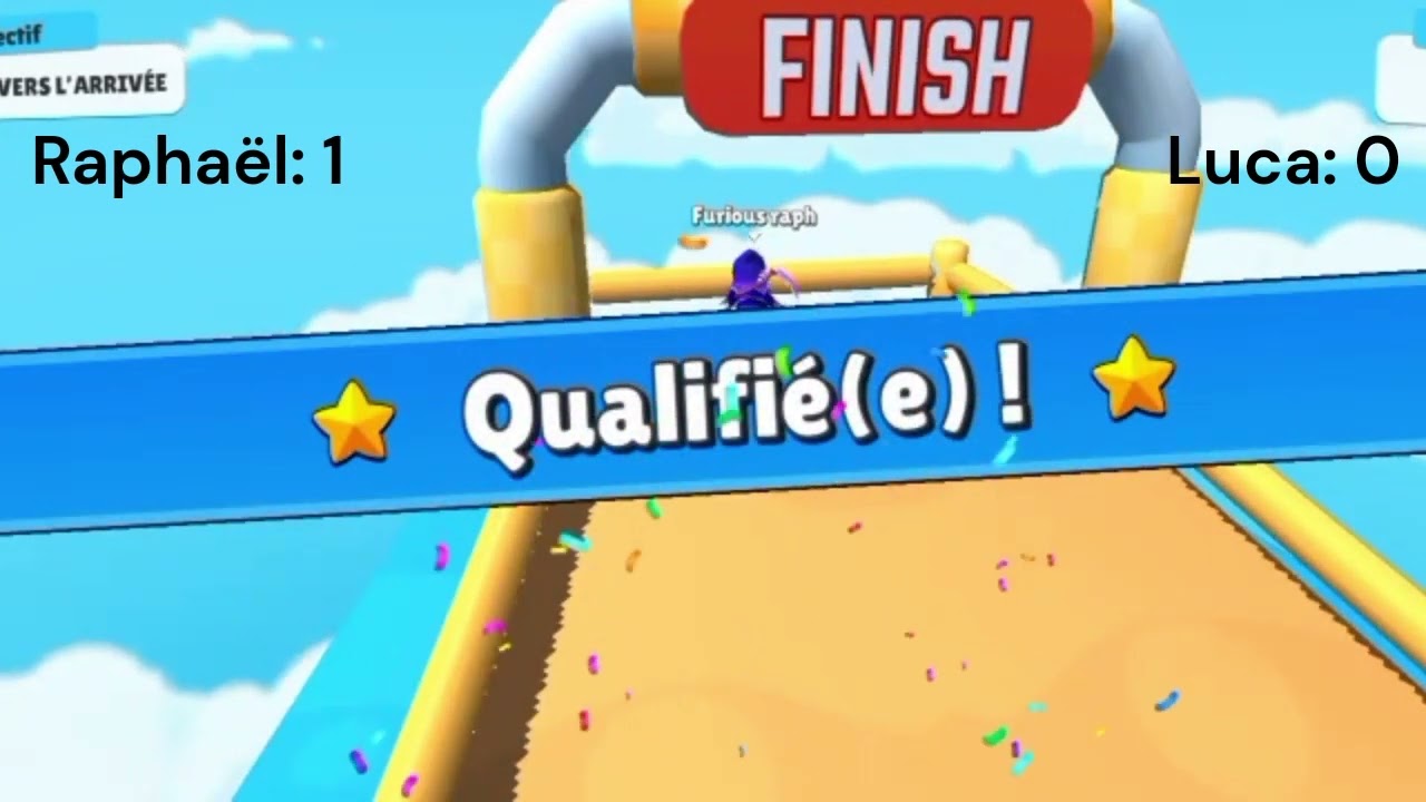 1v1 stumble guys avec Luca ! STUMBLE GUYS - FR
