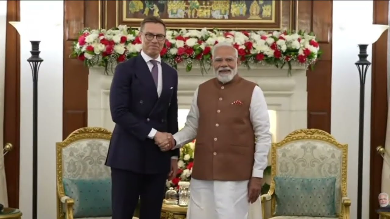PM Modi, President Alexander Stubb of Finland hold bilateral talks at Hyderabad House, New Delhi