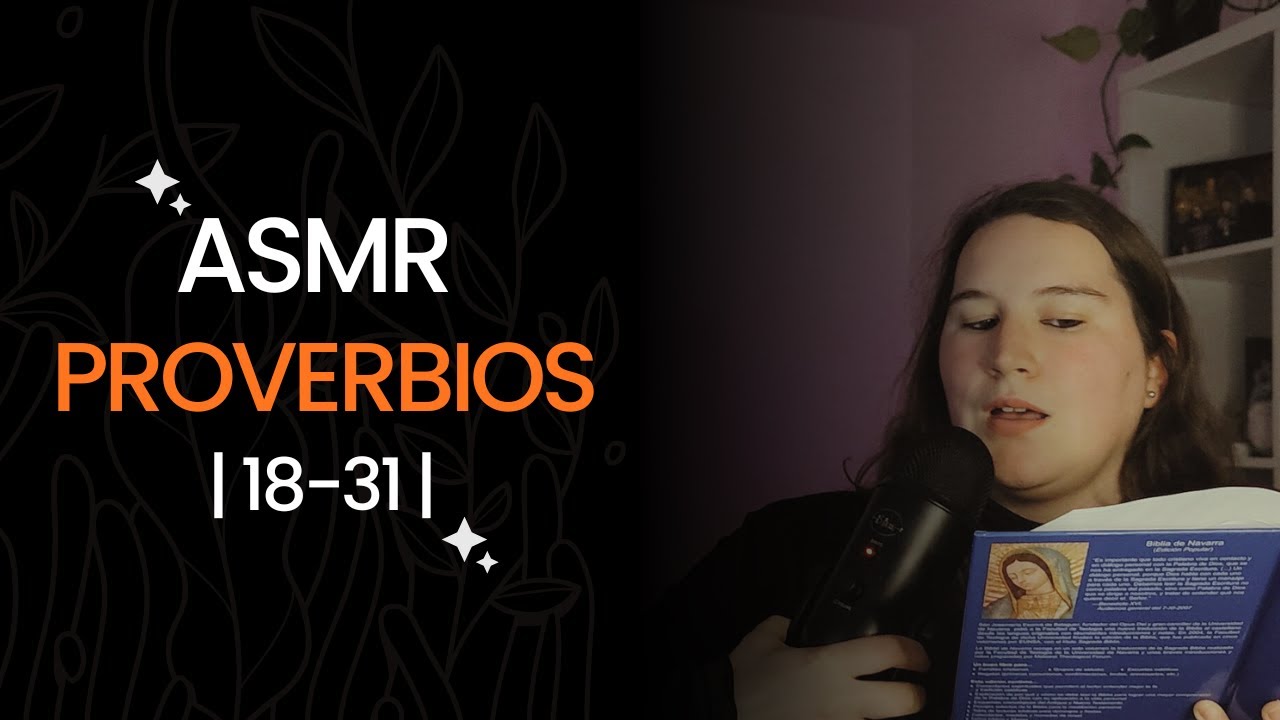 Recibe esta noche la sabiduría de Dios con Proverbios | ✝️ ASMR cristiano