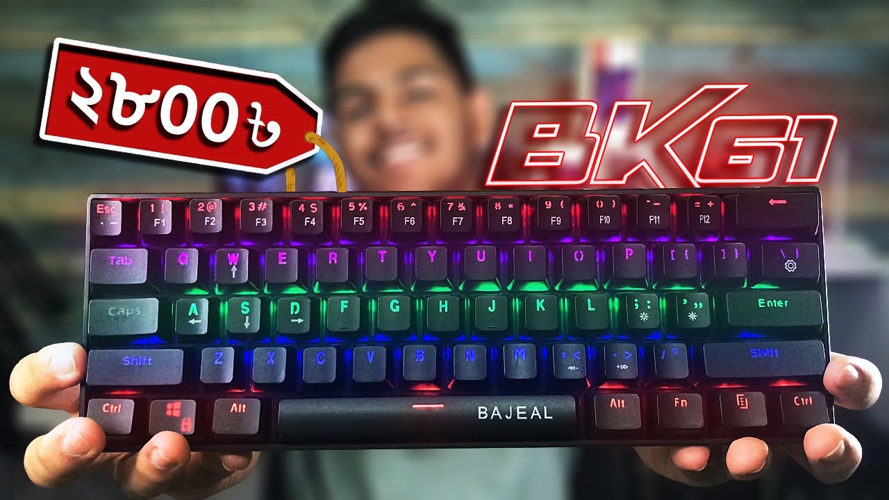 60% Mechanical Gaming Keyboard UNDER 3000 Taka?! - Bajeal Bk61