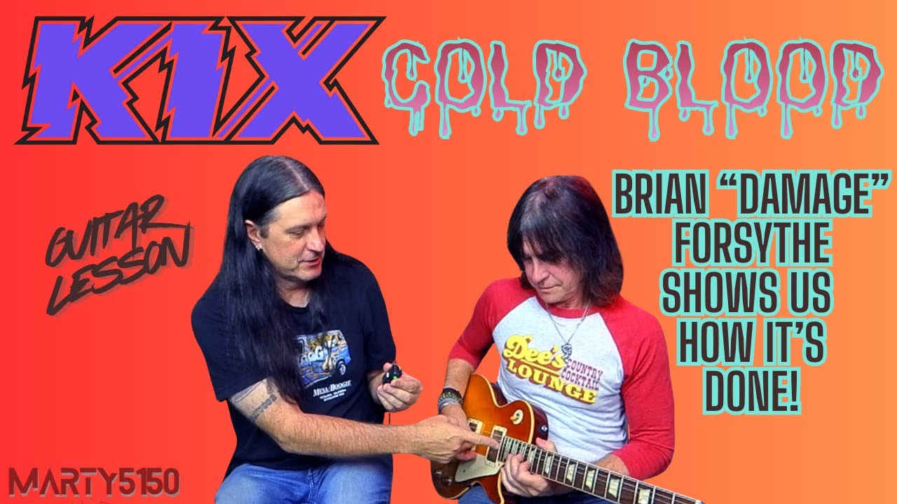 Как играть Cold Blood от Kix — Брайан «Damage» Форсайт приходит и дает нам урок игры на гитаре!